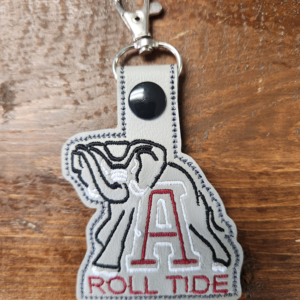 Alabama Roll Tide Elephant Keychain
