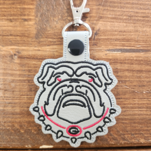 Georgia Bulldog Keychain